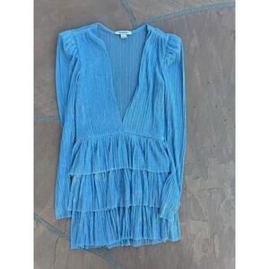 Sabina Musayev X REVOLVE Hermione Dress in Blue - S LS Excellent Condition